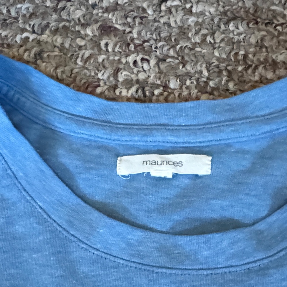 Maurices Sky Blue Casual Tee - Picture 2 of 3